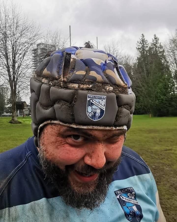 Twilighter Rugby Club Player in ID Gear Headgear